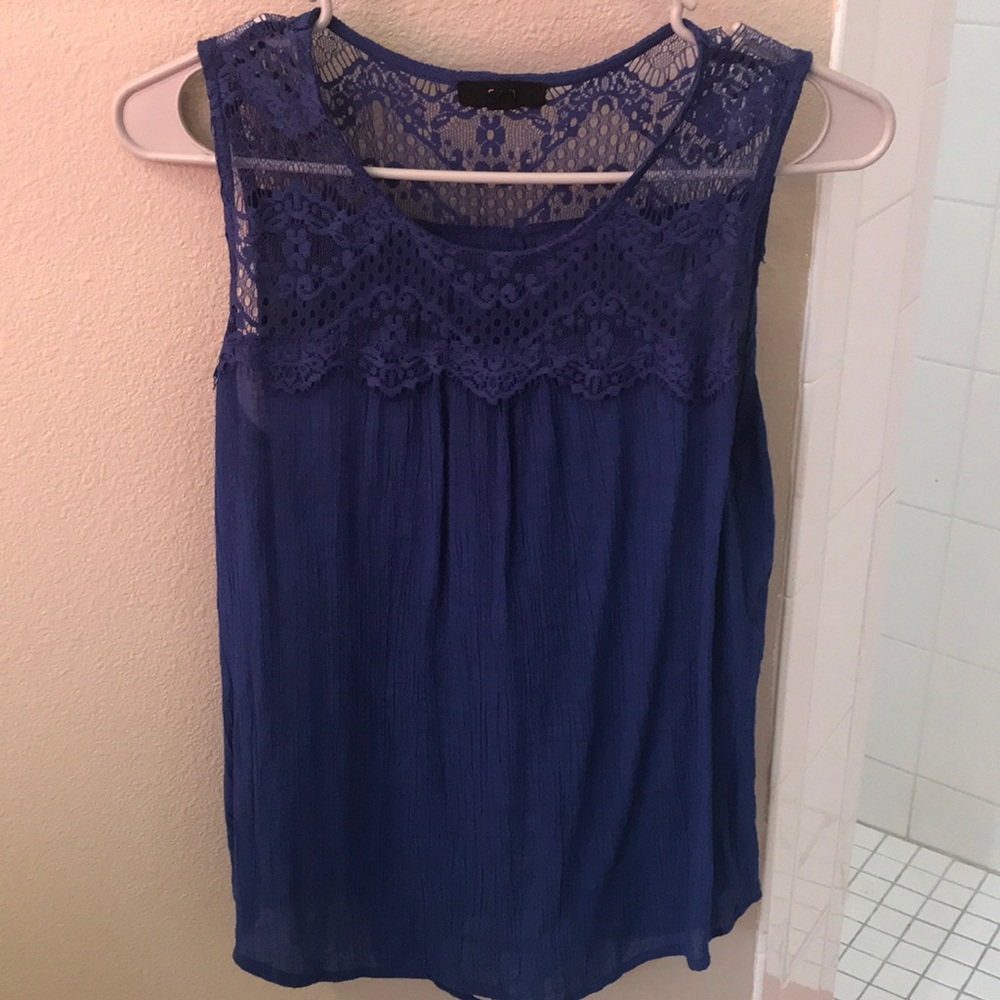 Blue tank